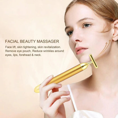 24K Gold Facial Massage Electric Roller | 馃敟FLAT 61% OFF SALE馃敟