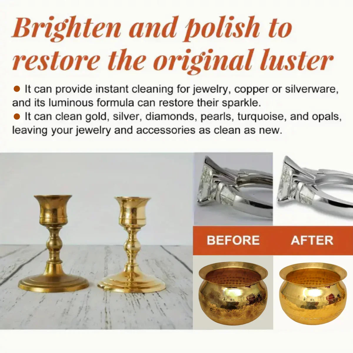 ShineBright鈩� - Instant Copper & Brass Cleaning Liquid 鉁煡� (Buy 1 Get 1 Free馃敟馃敟) Limited Period Offer