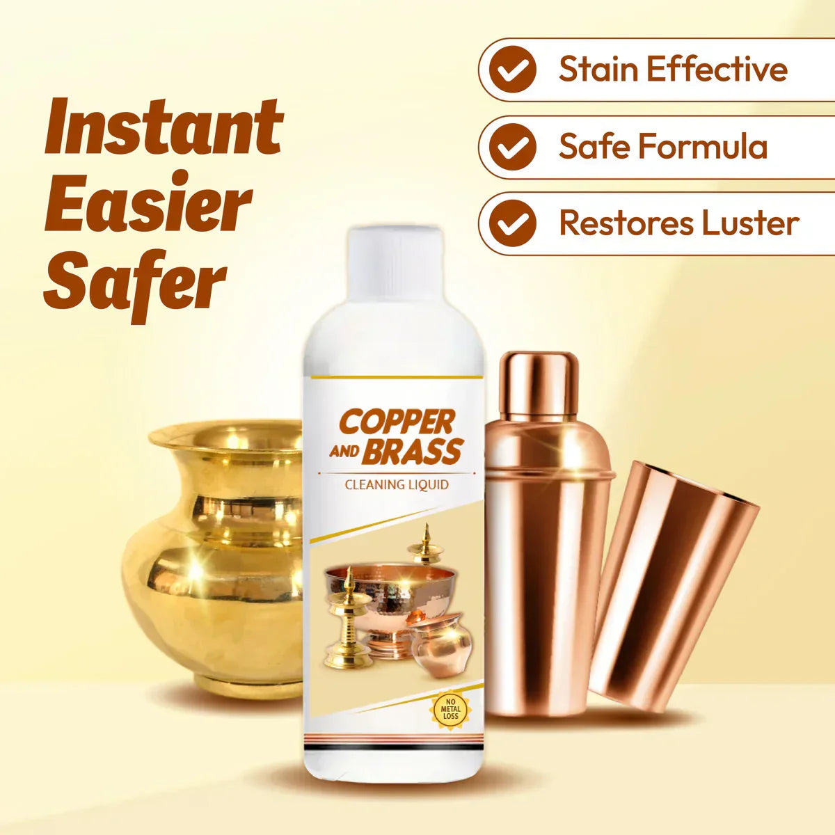 ShineBright鈩� - Instant Copper & Brass Cleaning Liquid 鉁煡� (Buy 1 Get 1 Free馃敟馃敟) Limited Period Offer