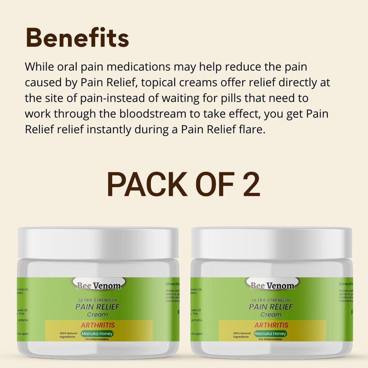 Bee Venom Ultra Strength Pain Relief Cream |馃敟 BUY 1 GET 1 FREE馃敟