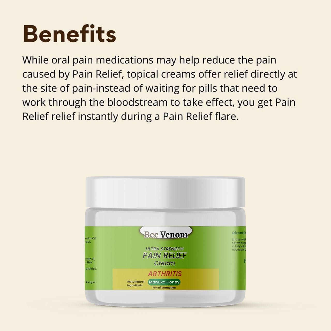 Bee Venom Ultra Strength Pain Relief Cream |馃敟 BUY 1 GET 1 FREE馃敟