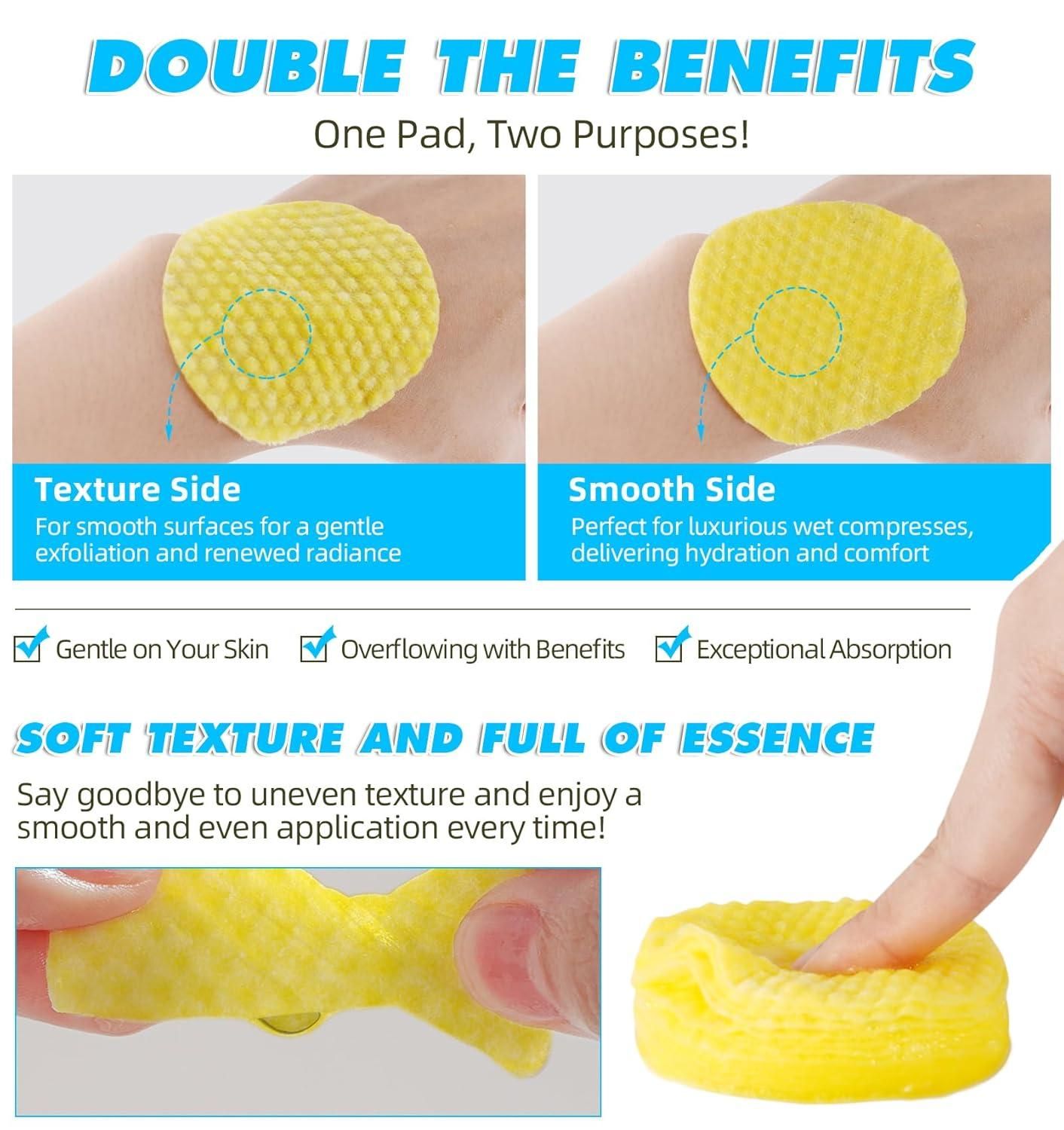 KojicFresh鈩� - Turmeric Kojic Acid Cleansing Pads |馃敟PACK OF 60 PADS馃敟