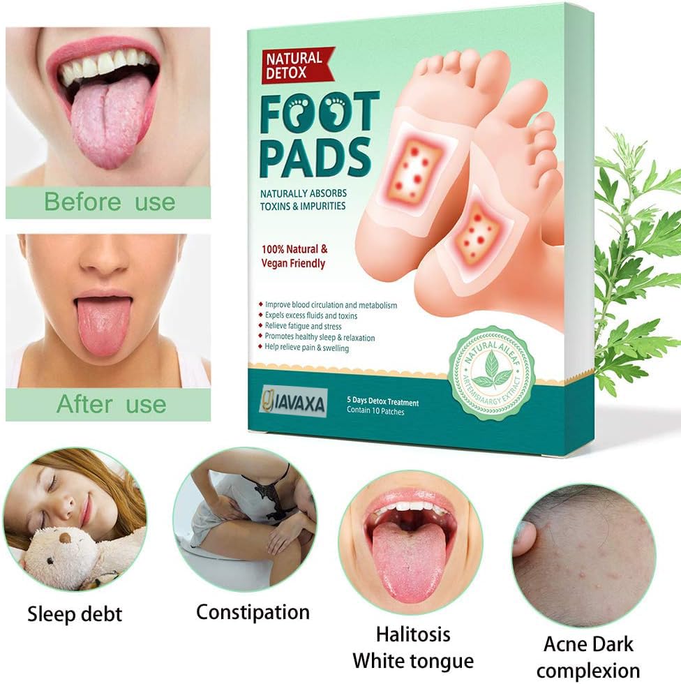 Premium Detox Foot Patches (Pack of 10) 饾樈饾櫔饾櫘 1 饾檪饾櫄饾櫓 1 饾檨饾櫑饾櫄饾櫄 饾檴饾櫅饾櫅饾櫄饾櫑