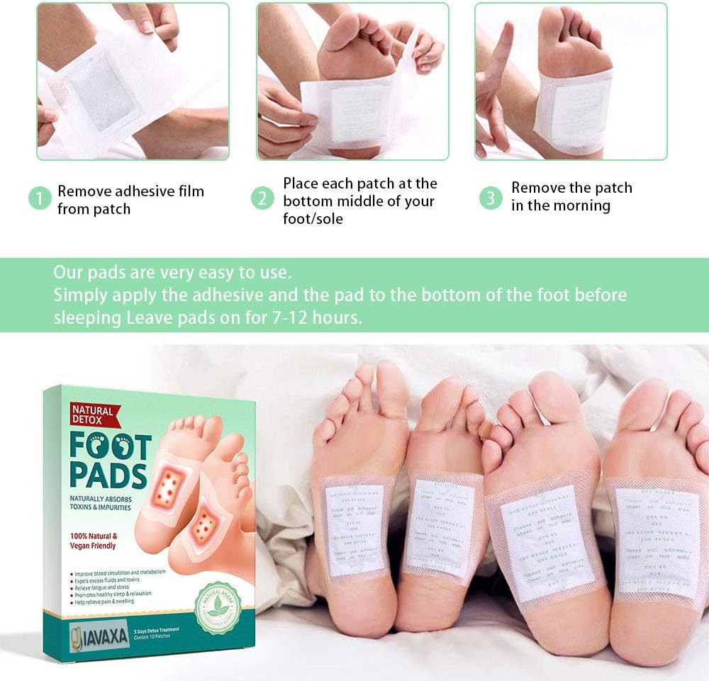 Premium Detox Foot Patches (Pack of 10) 饾樈饾櫔饾櫘 1 饾檪饾櫄饾櫓 1 饾檨饾櫑饾櫄饾櫄 饾檴饾櫅饾櫅饾櫄饾櫑